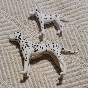 Schleich Dalmatian Dog Figurine Set - White and Black